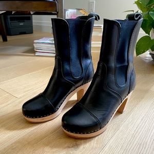 Swedish Hasbeens Cilla Clog Boot - size 37 - never worn